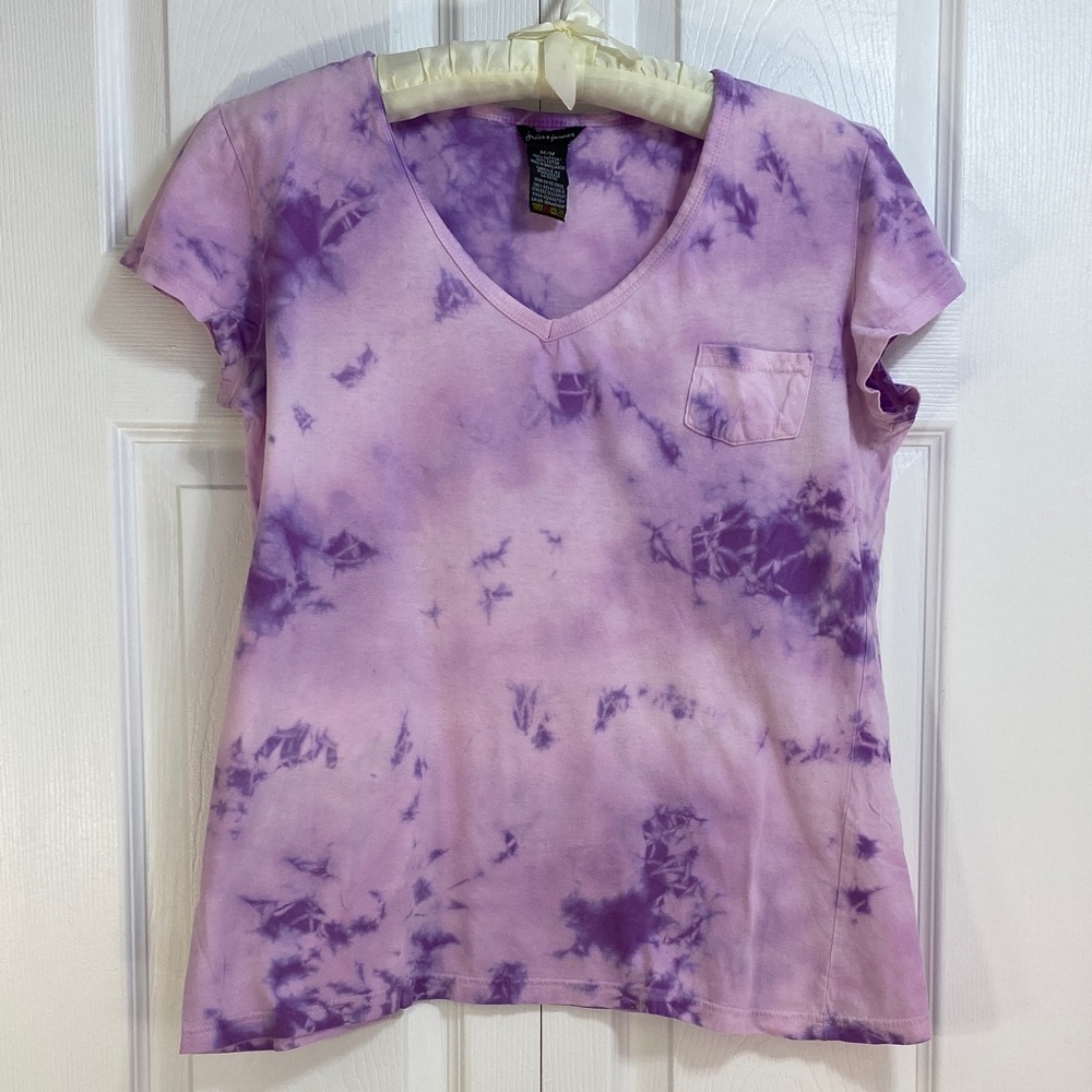 4 for $25 - Jules & James 100% Cotton Tie-Dye T-Shirt, in Pink and Purple, M